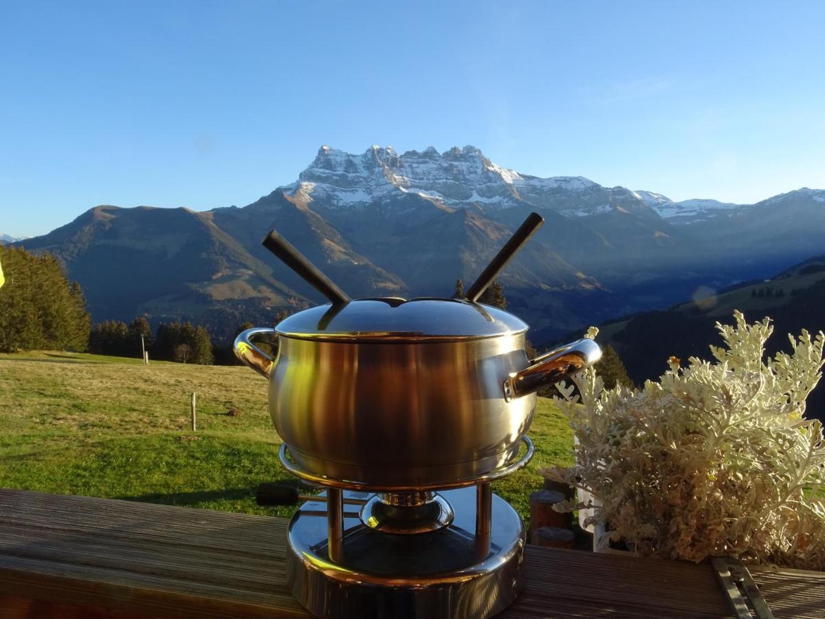 Chalet Chanso Morgins Esterno foto